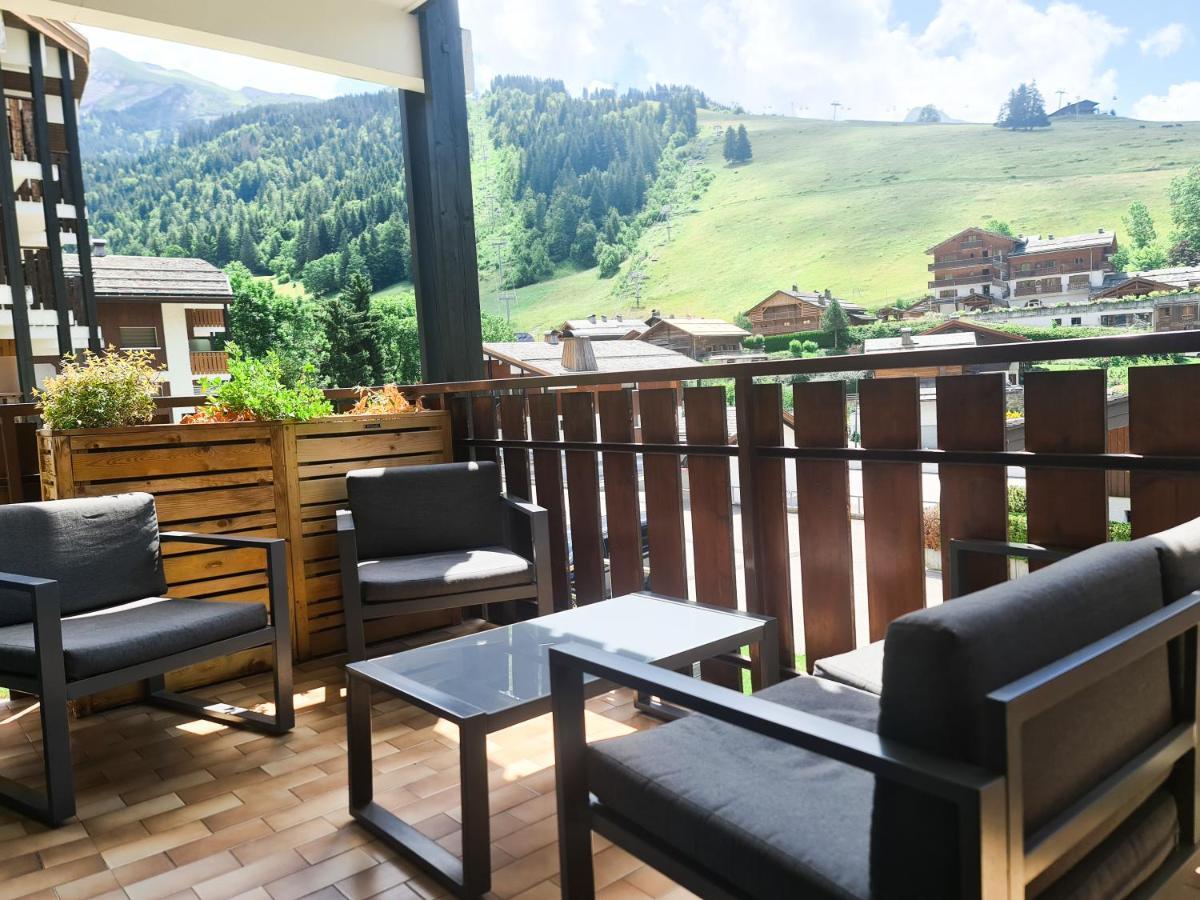 Appt Les Granges - Vue Montagne Et Village, Centre La Clusaz - Aravistour Bagian luar foto